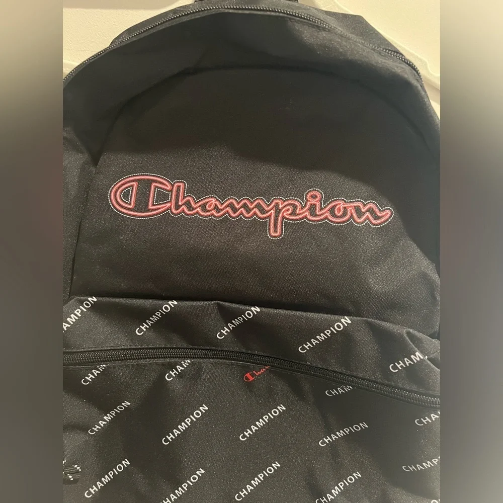 NEW Champion Youthquake Backpack, Black/Red